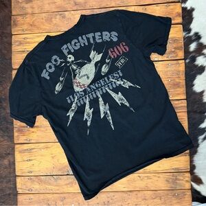 Johnson Motors “Foo Fighters - Ride Like Lightning” vintage slub moto tee.